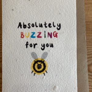 Buzzing for you - Plantable card