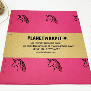 5M Wrapping Paper - Pink - Unicorn