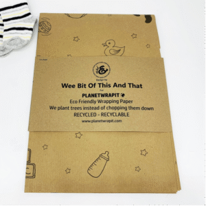 5M Wrapping Paper - Natural - New Baby