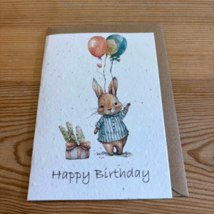 Plantable card - Bunny b’day