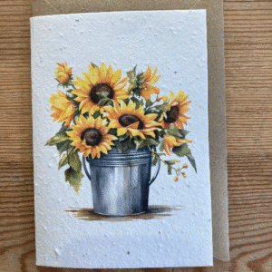 Sunflower plantable card
