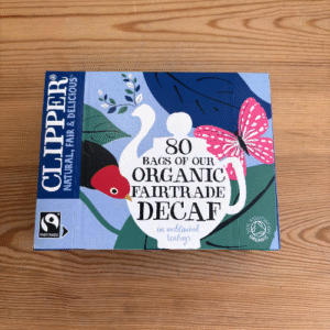 Decaf organic tea bags