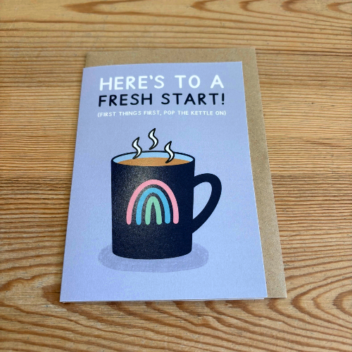 Here’s to a fresh start card