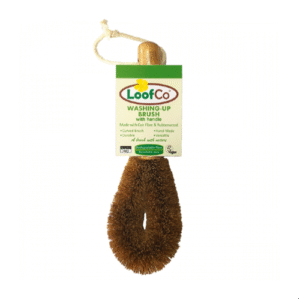 Coir Washing-Up Brush With Wood Handle