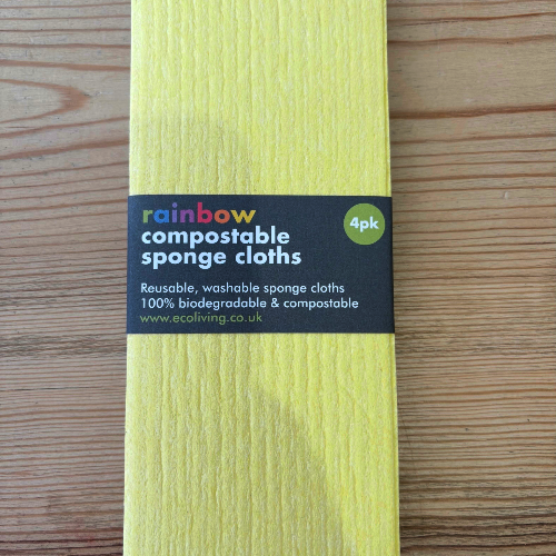 Compostable UK Cleaning Cloths - Rainbow (4 Pk)