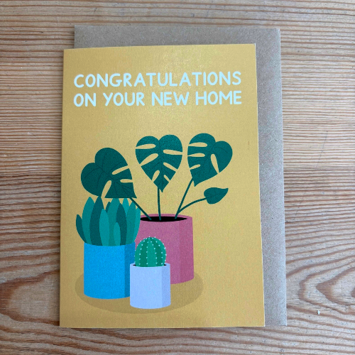 Congratulations on your new home card