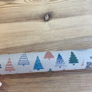 5M Wrapping paper - Coloured Christmas trees