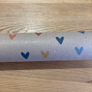5M Wrapping Paper - Colourful Hearts